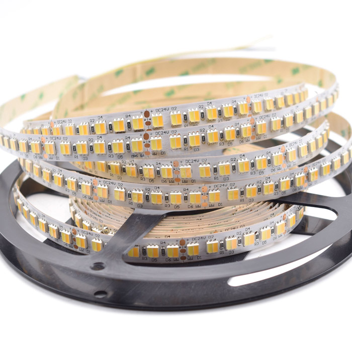 Tunable White LED Strip Light Reel - 5050 2in1 24VDC 36LEDs/ft - Color Temperature Changing LED Tape Light - 804 Lumens/ft. Tunable White LED Strip Light Reel - 5050 2in1 24VDC 36LEDs/ft - Color Temperature Changing LED Tape Light - 804 Lumens/ft.